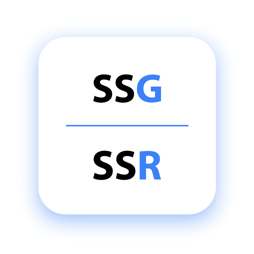 Static Site Generation & Server Side Rendering